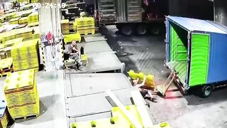 Warehouse Worker Crushed By Reversing Box Truck