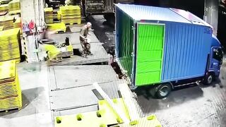 Warehouse Worker Crushed By Reversing Box Truck