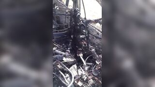 Terrible Aftermath Of Deadly Fiery Crash