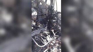 Terrible Aftermath Of Deadly Fiery Crash