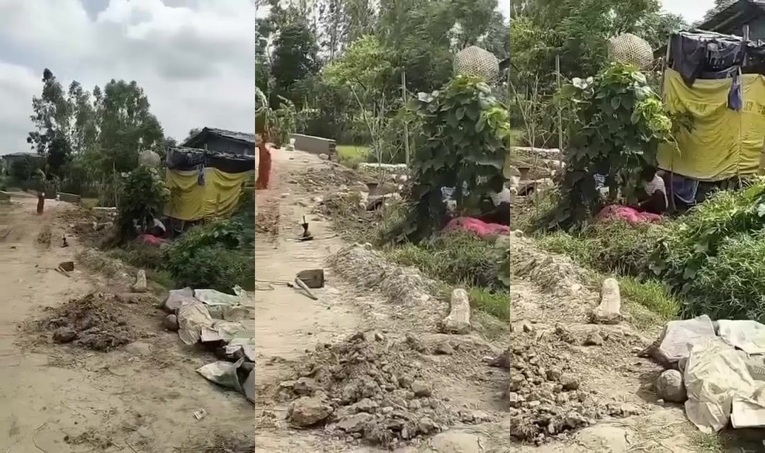 Mad man kills woman with machete to the throat
