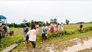 Man dies caught in tractor