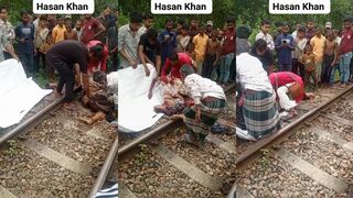 Body destroyed and head severed Train accident