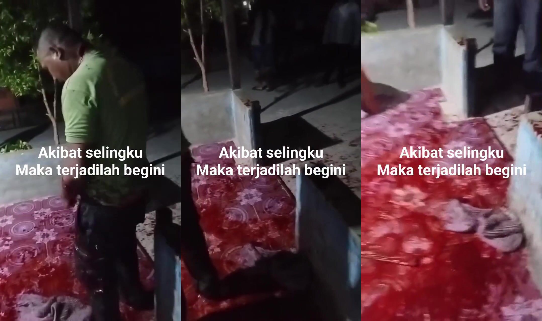 Bleeding out after machete attack