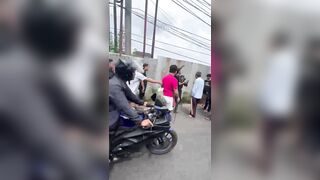 Thief Faces Street Justice After Failed Break-In In Indonesia