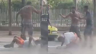 Local Man Gets Head Stomped By Migrant In Spain