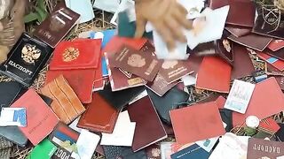 144 documents from dead katsapfaggots collected by 225 Assault Brigade