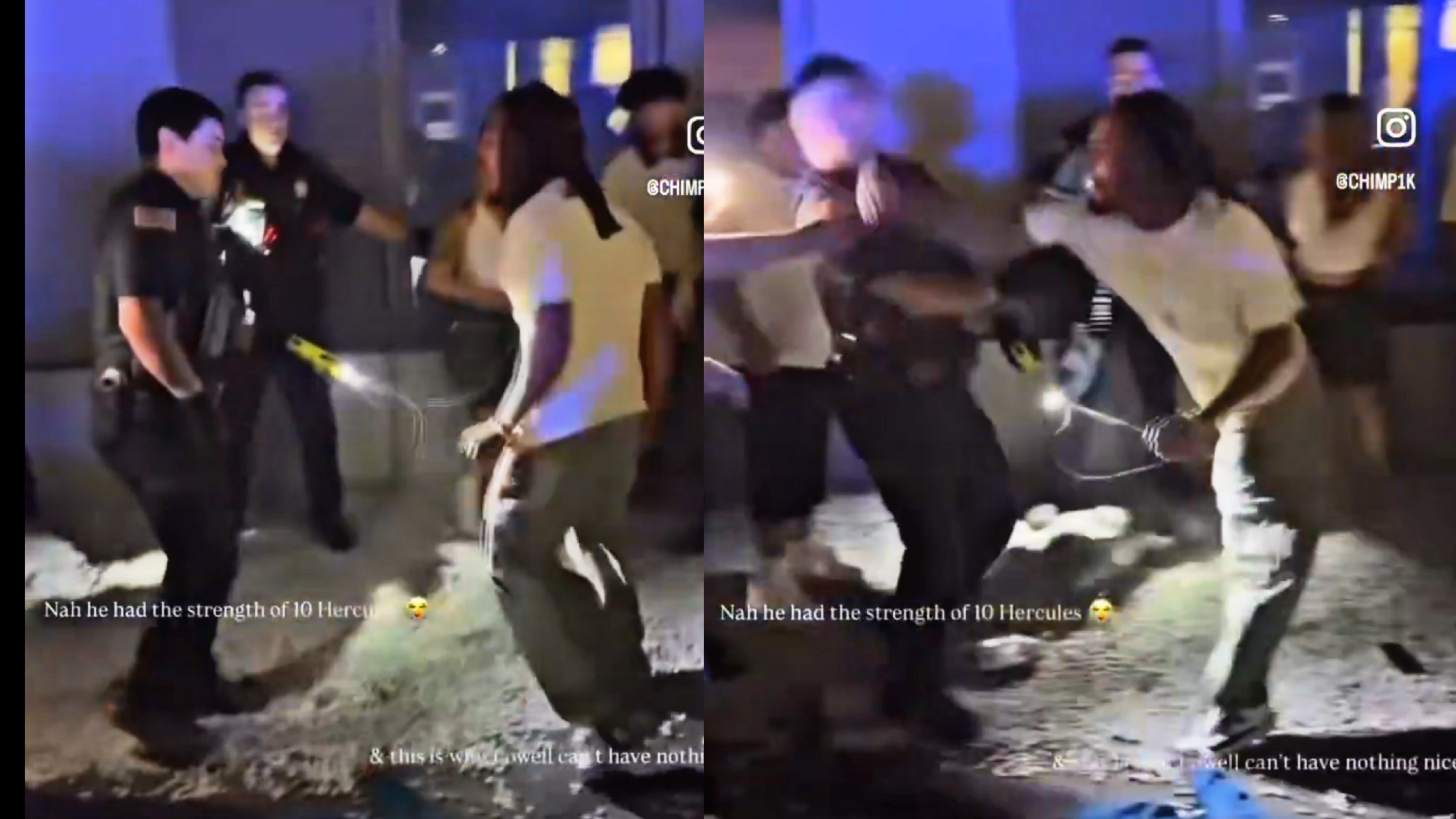 Man Gets Tased And Still Knocks Out Police Officer