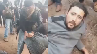 State Attorney General's Office Agent Gets Clubbed By Cartel Sicarios In Michoacán, MX