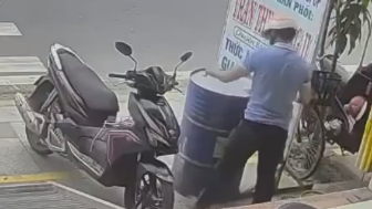 Barrel Explodes While Man Cuts It, Leaving Him Injured