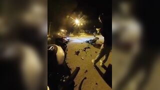 Wild Moment Police Sgt Dies In High Speed Motorcycle Crash In Turkey