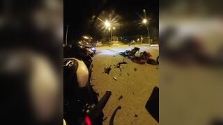 Wild Moment Police Sgt Dies In High Speed Motorcycle Crash In Turkey