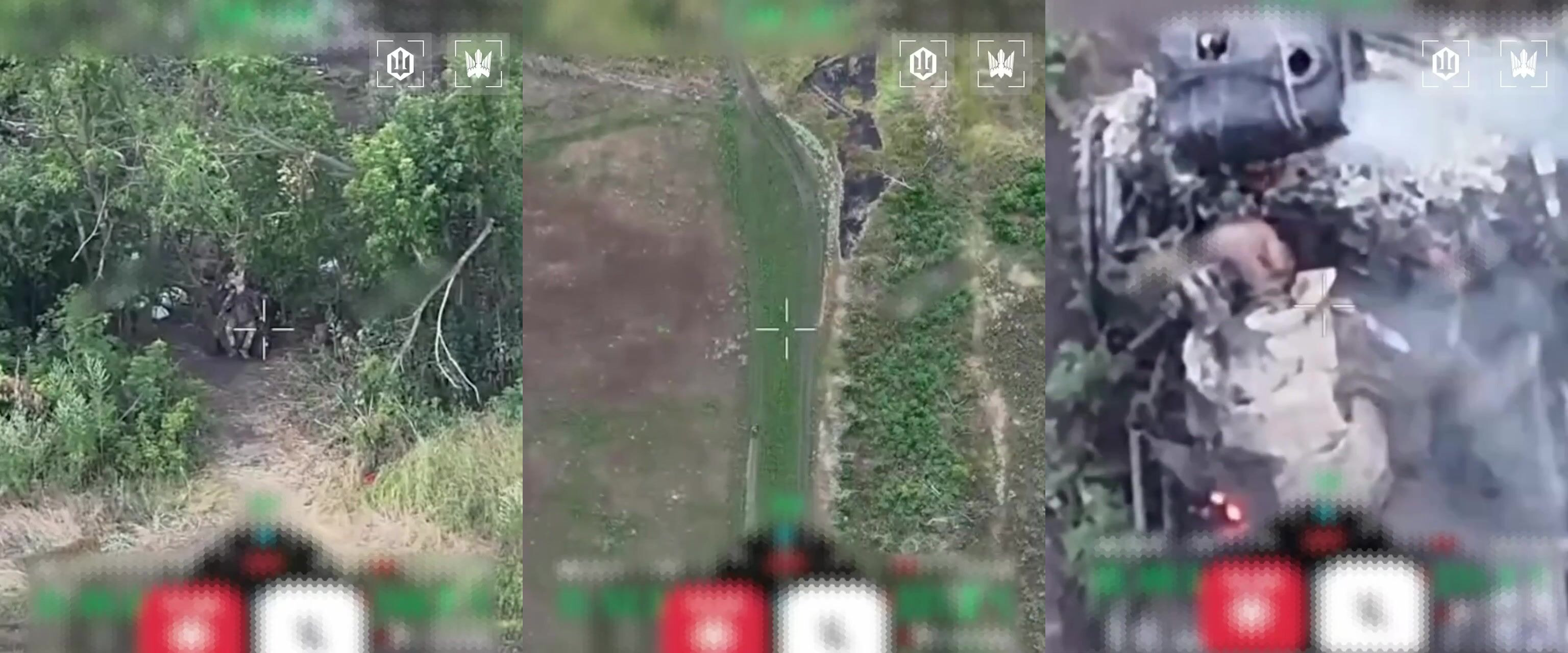 Three ruzky invaders hit by one FPV drone