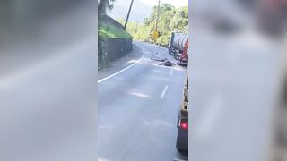 Female Motorcycle Rider Destroyed By Truck