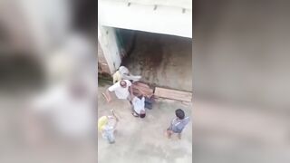 Two Men Get Clubbed With Sticks During Dispute Over A Ditch In India