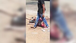 Man Cries After His Wife Fell From His Motorcycle And Was Killed By The Truck