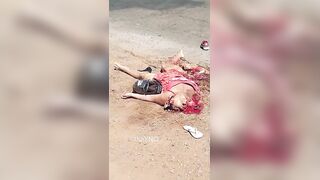 Man Cries After His Wife Fell From His Motorcycle And Was Killed By The Truck
