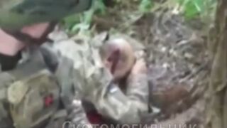 Russians show their victims.