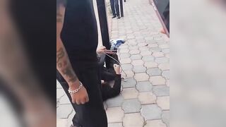 Thief Tied To The Pole, Beaten In Broad Daylight In Mexico