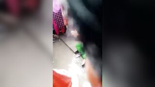 Tied To The Pole Woman Beaten With Sticks For Scamming Fellow Villagers