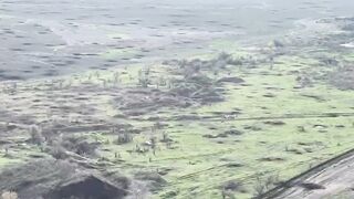 Russian soldier shot at long range.