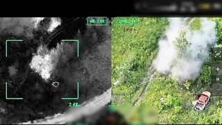 Rus drone opens Ukrainian belly.