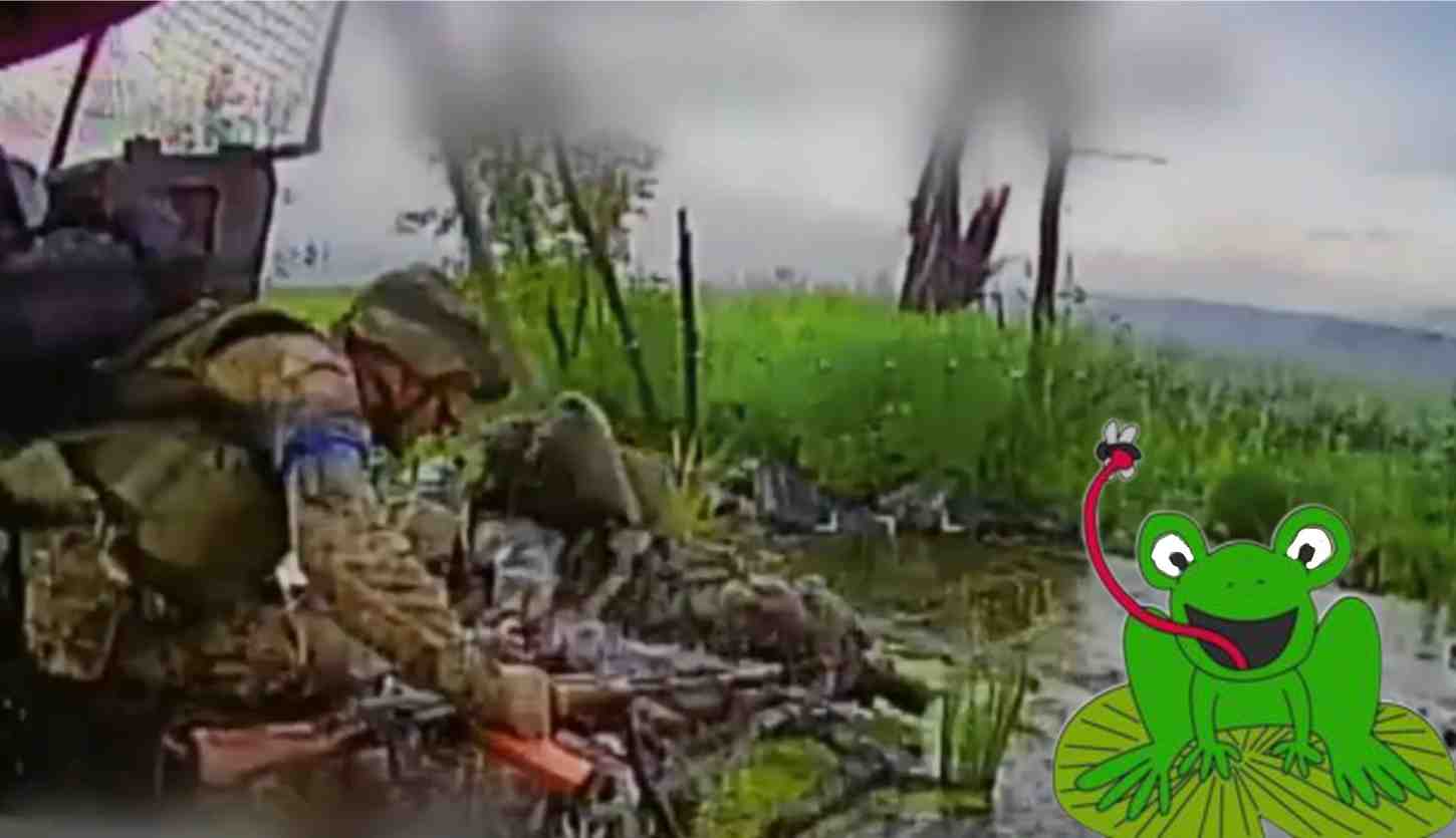 Russian drones hunting frogman.