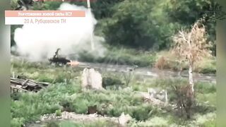 Legless Ukrainian eats a drone.