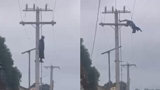 Man Electrocuted, Killed After Climbing Electric Pole And Contacting Live Cable