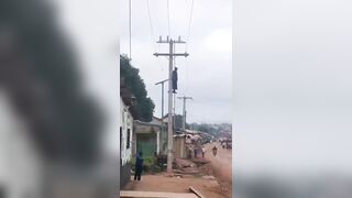 Man Electrocuted, Killed After Climbing Electric Pole And Contacting Live Cable