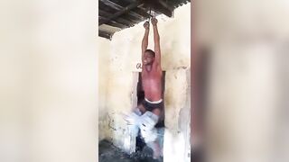 Thief Tortured By Police Officers In Congo
