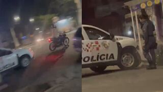 Motorcyclist Struck By Police SUV During Chase In Brazil