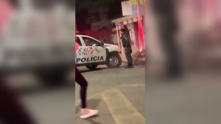 Motorcyclist Struck By Police SUV During Chase In Brazil