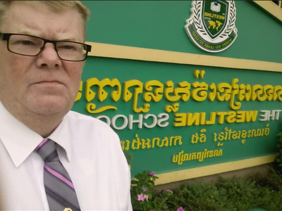 British teacher died of heart attack in Cambodia.
