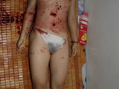 Nude Chinese woman stabbed to death by ex husband 