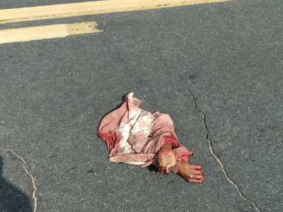 Shocking find dismembered man on a brazil highway