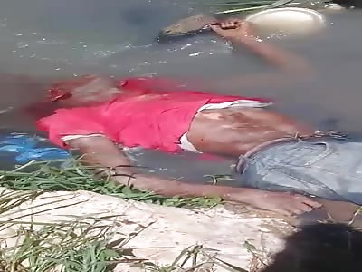  killed man thrown into a ditch