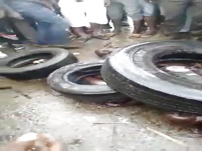 Man killed under tires