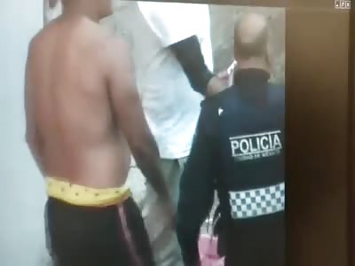 Blow in the face to a police for a bum.