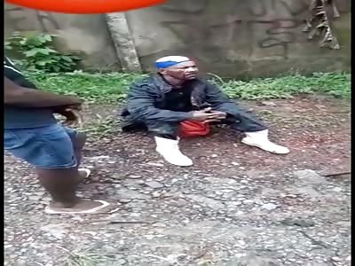 Man gets brutal blow in favela 