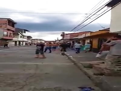 Thief brutally beaten by angry mob 