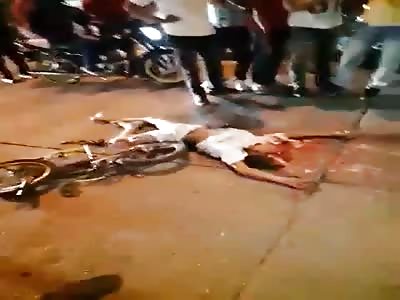 Young boy have head smashed in street accident