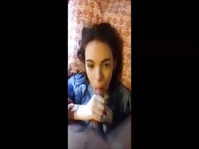 Girl with hairy pussy fucks dick 