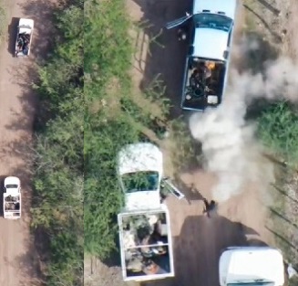 STRONG VIDEO: A Drone Attack On Community Police In Michoacán Is Broadcast