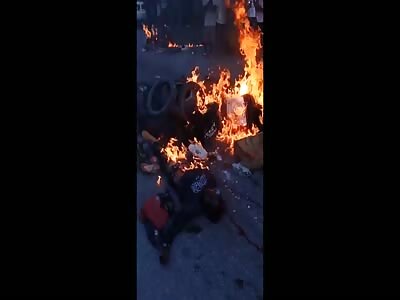 Angry Haitian Mob Burnt To Death 13 Suspected Gang Members
