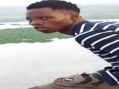 Shocking Video of Young Man, Lekan Odunare As He Jumps Into Lagos Lagoon 