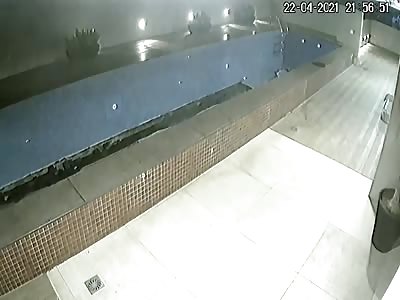 Rooftop Pool Collapses