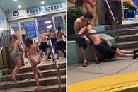 A Mob Of Unruly Teens Attempt To Assault Beach