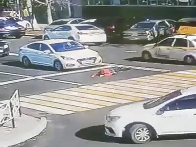 Russia: Car hit a pedestrian