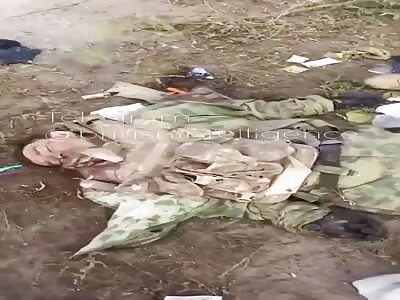Bodies of ambushed Russians
